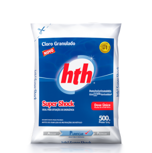 CLORO GRANULADO SUPER SHOCK HTH (embalagem 500g)